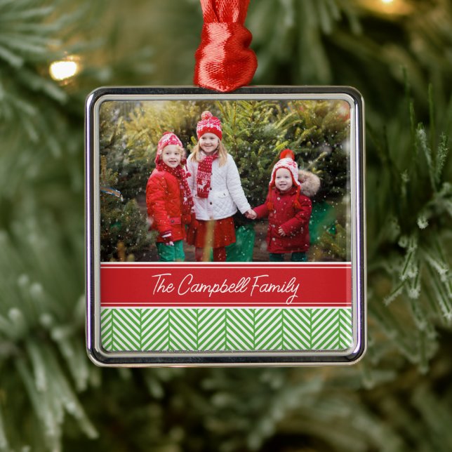 Ornamento de feriado de Keepsake de familia person (Árbol)
