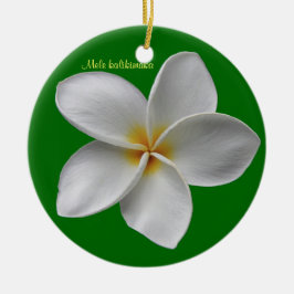 Ornamento de feriado de los Navidades Plumeria