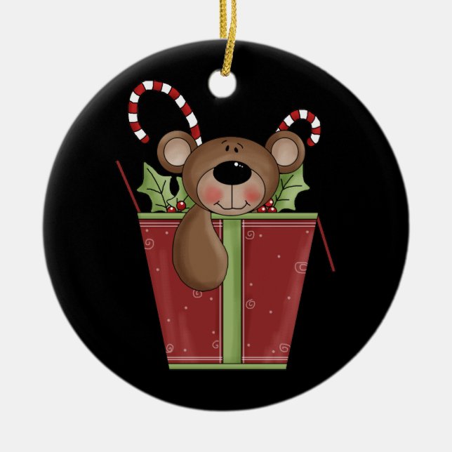 Ornamento de feriado de los tratamientos dulces (Frente)