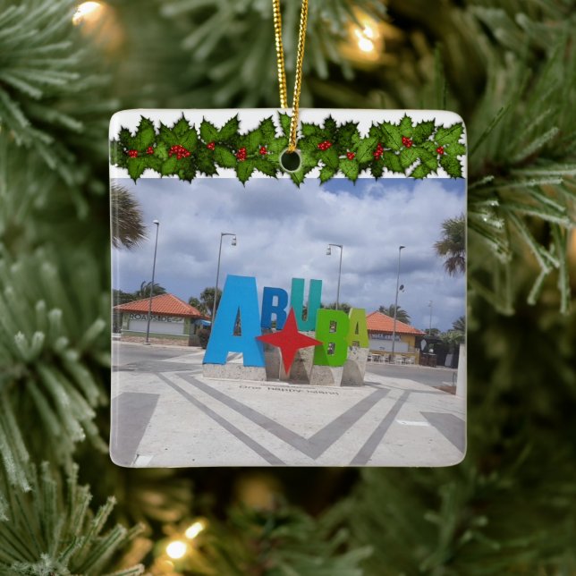 Ornamento de feriado de Navidades de Aruba (Árbol)