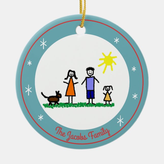 Ornamento de feriado personalizado de estrellas (Frente)