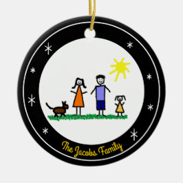 Ornamento de feriado personalizado de estrellas