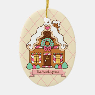 Ornamento de feriado personalizado de la casa de l