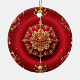 Ornamento de festividad de adornos decorativos roj