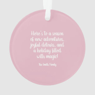 Ornamento de festividad de escarabajo rosa