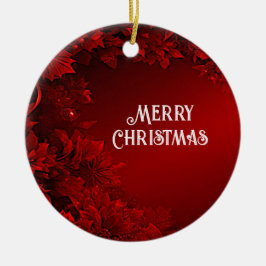 Ornamento de festividad de Navidades florales de h
