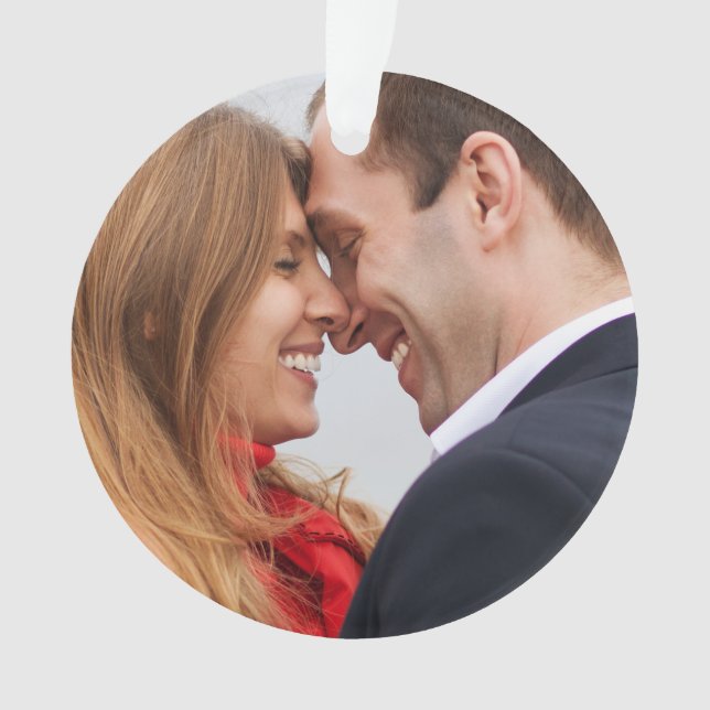 Ornamento de festividad de pareja de personalizado (Anverso)