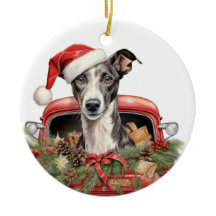 Ornamento de festividad de Whippet