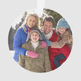 Ornamento de festividad familiar de personalizado