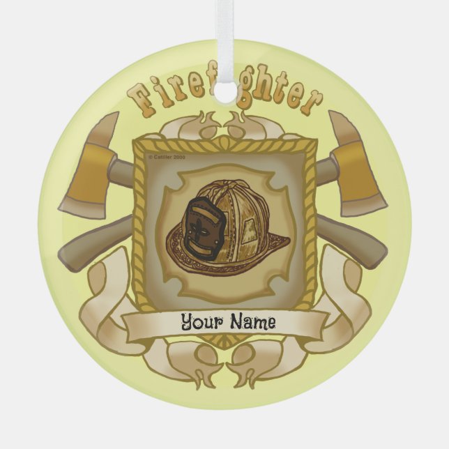 Ornamento de FireFighter Ax Shield (Anverso)
