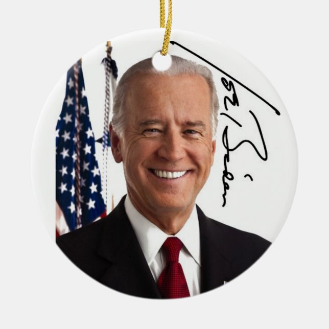 Ornamento de firma Joe Biden (Frente)