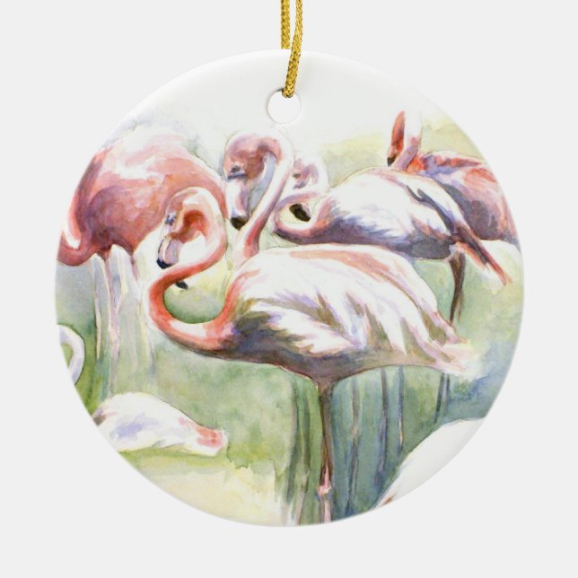 Ornamento de Flamingo Fiesta (Frente)