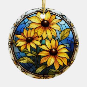 Ornamento de flor de Black Eyed Susan Maryland