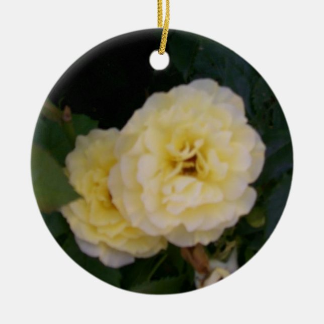 Ornamento de flores amarillas (Frente)