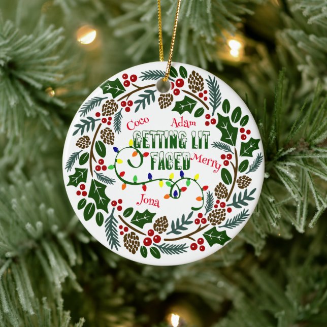 Ornamento de flores de festividad, obtén Navidades (Árbol)