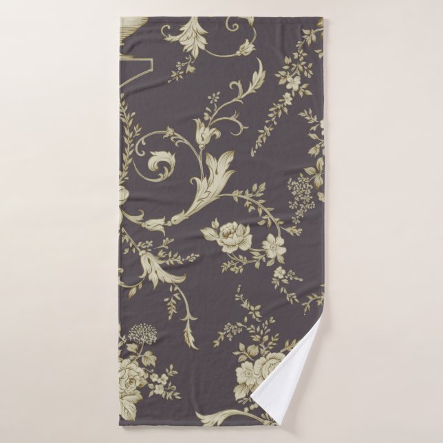 Ornamento de flores de múltiples motivos Allover P (Toalla de baño)