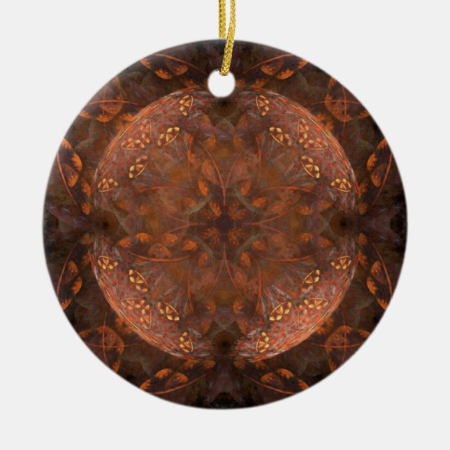 Ornamento de flores fractales (Frente)