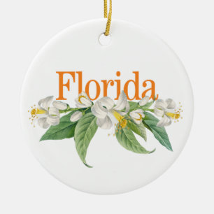 Ornamento de Florida con flores Naranjas
