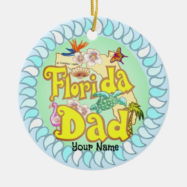Ornamento de Florida Dad (Frente)