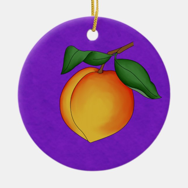 Ornamento de fondo jugoso y morado (Frente)