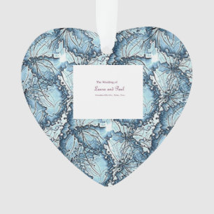 Ornamento de forma cardiaca Boda artística
