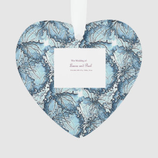 Ornamento de forma cardiaca Boda artística