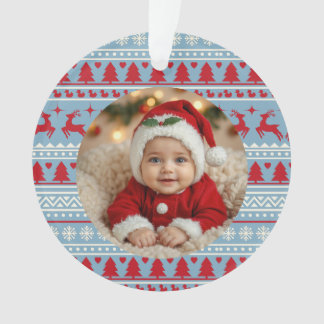 Ornamento de foto de bebés Navidades nórdicos - Pa
