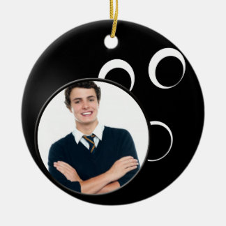 ornamento de foto de bola de bolos