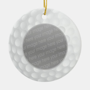 ornamento de foto de bola de golf