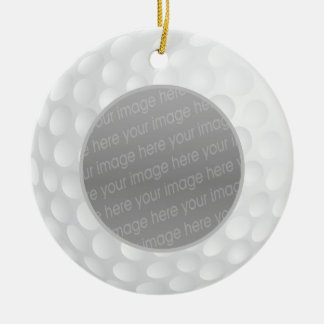 ornamento de foto de bola de golf