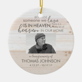 Ornamento De Foto De Cerámica De Alguien En El Cie