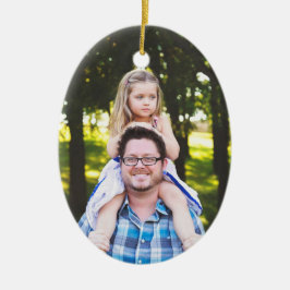 Ornamento de foto de Navidades Chicas de papá Keep