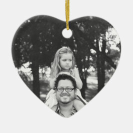 Ornamento de foto de Navidades Chicas de papá Keep