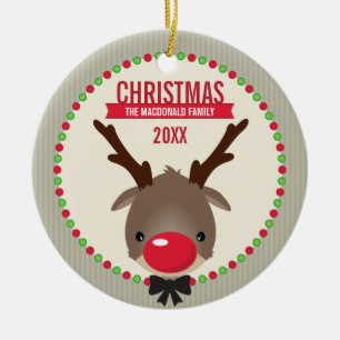 ORNAMENTO DE FOTO DE NAVIDADES CUIDADOS :: RÚdolf 