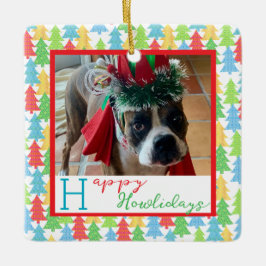 Ornamento de fotos de Happy Howlidays