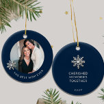 Ornamento de fotos de la mejor mamá de la historia<br><div class="desc">Captura los momentos más apreciados que comparten una madre con su hija con nuestro Ornamento de fotos de la mejor mamá de todos los tiempos. El frente muestra una reconfortante foto de una madre y su hija, irradiando amor y alegría, mientras que "La mejor mamá de todos los tiempos" declara...</div>