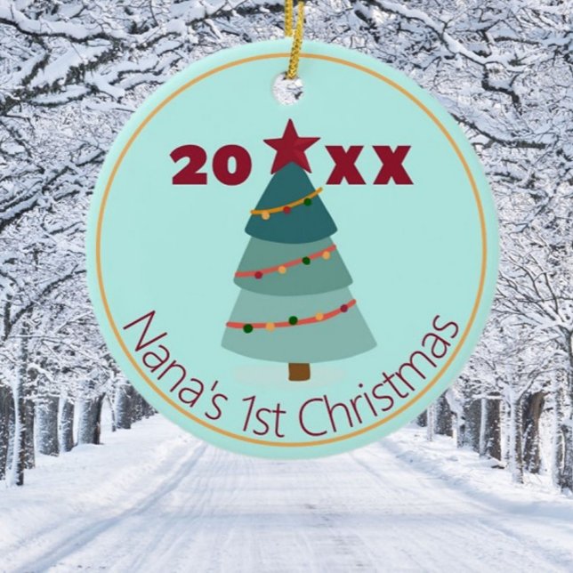 Ornamento de fotos de los primeros Navidades de Na (Subido por el creador)