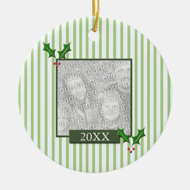 ornamento de fotos de navidades (Frente)