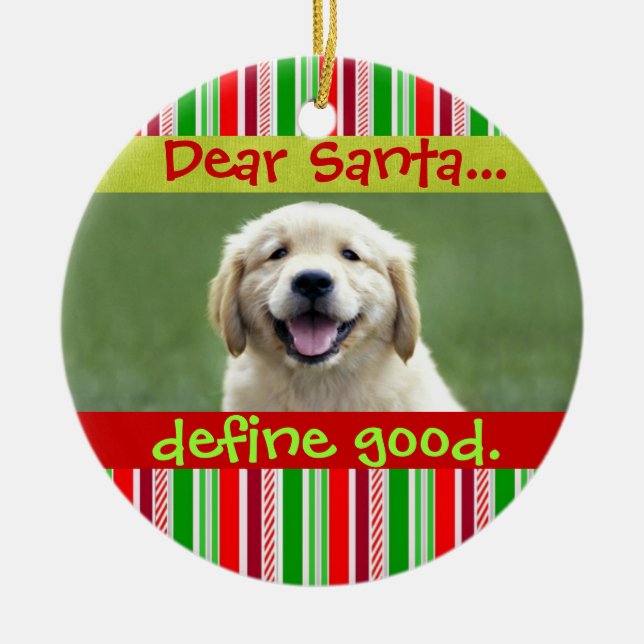 Ornamento de fotos de Navidades de gatos o Mascota (Frente)