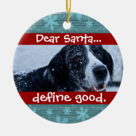 Ornamento de fotos de Navidades de gatos o Mascota