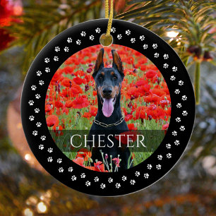 Ornamento de fotos de perros - Mascota personaliza