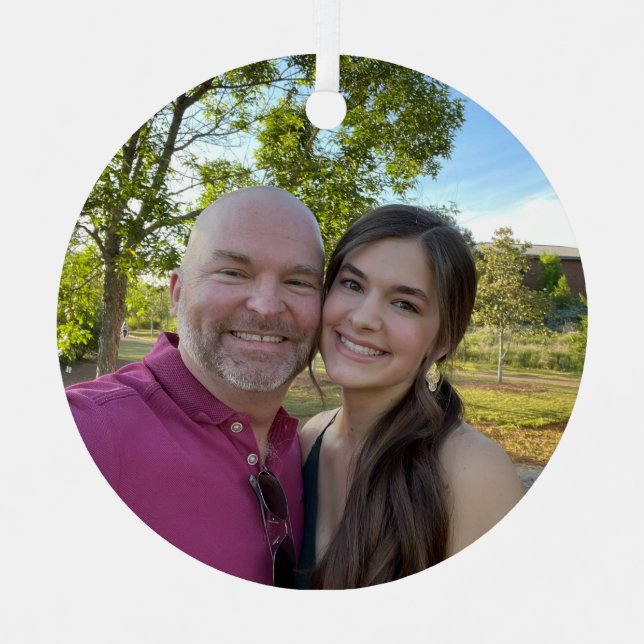 ornamento de fotos de personalizado - regalo de Ke (Anverso)