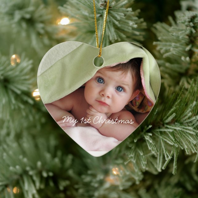 Ornamento de fotos de puntos rosados brillantes de (Árbol)