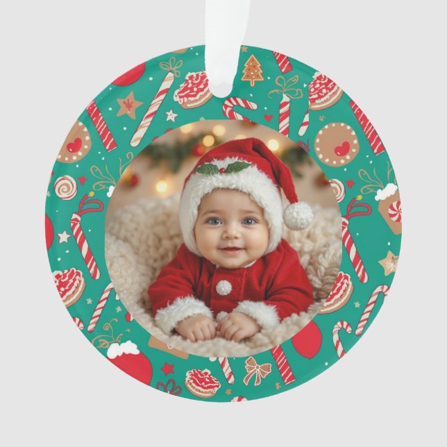 Ornamento de fotos de tratamientos de vacaciones l (Anverso)