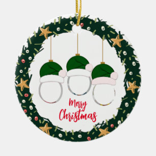 Ornamento de fotos de Wreath de navidades