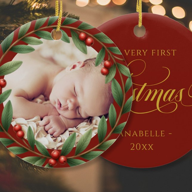 Ornamento de fotos de Wreath de navidades (Subido por el creador)