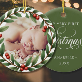 Ornamento de fotos de Wreath de navidades