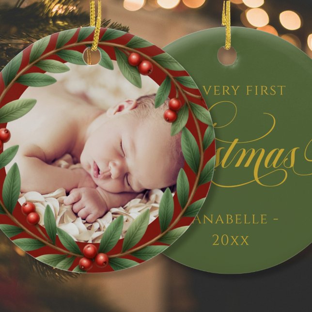 Ornamento de fotos de Wreath de navidades (Subido por el creador)