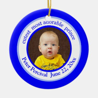 Ornamento de fotos encantadoras de Prince Cutest