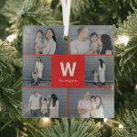 Ornamento de fotos Personalizado de color editable<br><div class="desc">¡Los regalos fotográficos hacen los mejores regalos! Fácilmente personalizado con su texto y/o foto(s) para un aspecto personalizado. Diseñado por Berry Berry Sweet,  Modern Stationery y personalizadas Gifts. Visite nuestro sitio web en www.berryberrysweet.com para ver nuestras líneas de productos completas.</div>